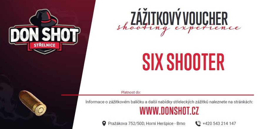 Don shot - Balíček SIX SHOOTER