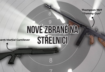 Nové zbraně na střelnici Don Shot