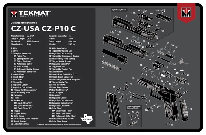 Don shot - Podložka TekMat CZ P-10C