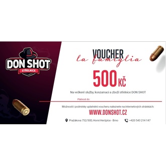 Don Shot - Dárkový poukaz 500 Kč