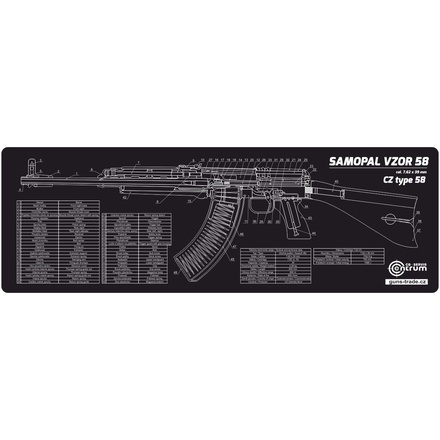 Don shot - Podložka sa. vz. 58 - černobílá