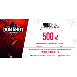 Don Shot - Dárkový poukaz 500 Kč