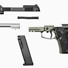 Don shot - Pistole Beretta 80X Cheetah, 9 mm Browning, Zelená