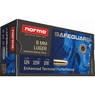 Don Shot - 9 mm Luger Norma Safeguard, JHP, 8g